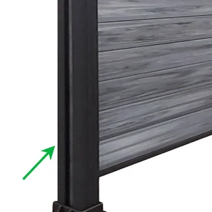 Słupek Ogrodzeniowy Aluminiowy 68x68 mm – dł. 2,4 m - Ogrodzenia - miniaturka - grafika 1