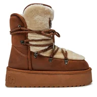 Śniegowce damskie - Śniegowce D.Franklin DFSH371008 Brązowy - miniaturka - grafika 1