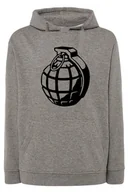 Bluzy męskie - Bluza męska nadruk GRANAT r.5XL - miniaturka - grafika 1