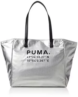 Torebki damskie - PUMA Damska torba na ramię Prime Time na zakupy X-mas Silver-puma Black Jeden rozmiar - grafika 1