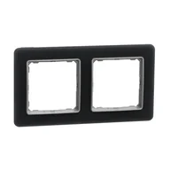 Klawisze i ramki - Ramka podwójna SEDNA Design & Elements efekt szkło przydymione - miniaturka - grafika 1