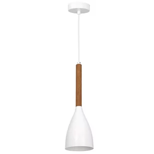 Luminex Muza New 3172 lampa wisząca zwis 1x60W E27 biała/naturalna - Lampy sufitowe - miniaturka - grafika 1