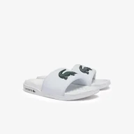 Klapki i japonki damskie - Damskie Klapki LACOSTE SHOES 43CFA0040.1R5 – Biały - miniaturka - grafika 1