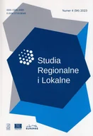Czasopisma - Studia Regionalne i Lokalne 42023 94 - miniaturka - grafika 1