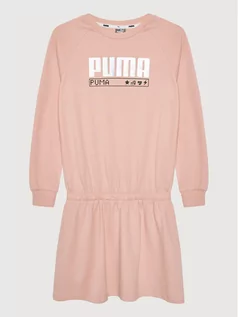 Sukienki i spódniczki dla dziewczynek - Puma Sukienka codzienna Alpha 583306 Różowy Regular Fit - grafika 1