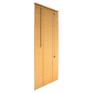 Żaluzja drewniana 160 x 180 cm Natural jasnobrązowa 25 mm Inspire - Żaluzje - miniaturka - grafika 1