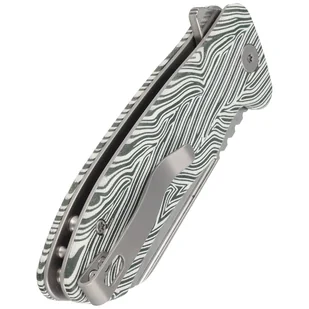Nóż składany Kubey Knife Creon White/Green G10, Damascus (KU336A) - Noże - miniaturka - grafika 5