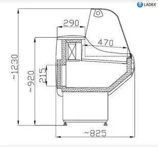 Lada chłodnicza WCHG 1.5/0.8 - Szafy i witryny chłodnicze - miniaturka - grafika 3