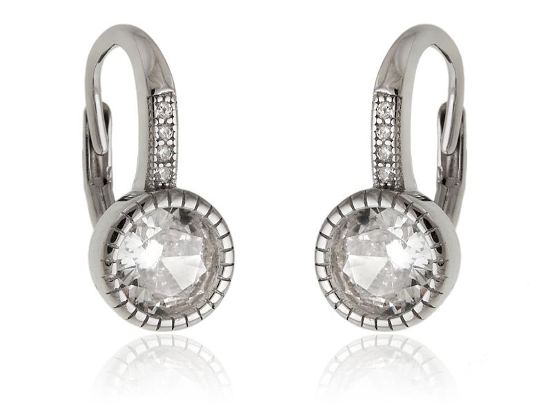 Kolczyki srebrne okrągłe angielskie zapięcie k3349