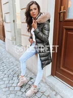 Kurtki damskie - Kurtka zimowa damska SOPHIA SNUGGLE zielona Dstreet TY3700-XL - miniaturka - grafika 1