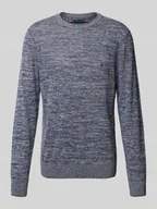 Swetry męskie - Sweter z dzianiny z prążkowanymi wykończeniami - miniaturka - grafika 1
