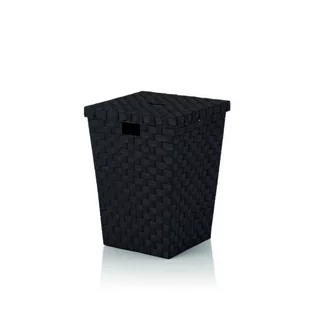 Kela Alvaro - kosz na pranie, 40 × 40 × 52 cm, czarny, KE-23070 - Kosze na bieliznę - miniaturka - grafika 1