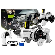 Zabawki zdalnie sterowane - LEANToys Pistolet Wyrzutnia Autko 2 w 1 Zdalnie Sterowany Piankowe Krążki Biały 2,4 G - miniaturka - grafika 1