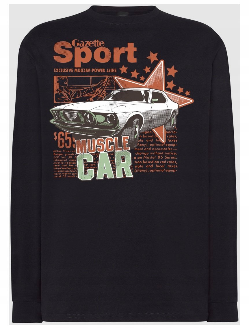 Longsleeve męski muscle Car Rozm.XL