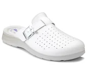 Kapcie męskie - Klapki męskie medyczne białe wkładka skórzana Inblu BG-31-44 - miniaturka - grafika 1