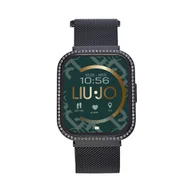 Smartwatch - Liu Jo Voice Slim Luxury SWLJ098 Czarny - miniaturka - grafika 1
