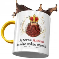 Kubki - Kubek Żółty dla Antoniego Antka Kolegi Prezent z Nadrukiem ze Zdjęciem + Opakowanie na prezent (wzór 04) - miniaturka - grafika 1