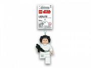 Breloczki dla dzieci - POLTOP LEGO Star Wars. LGL-KE125 Brelok z latarką, księżniczka Leia z blasterem - miniaturka - grafika 1