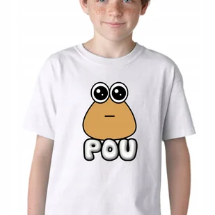 P180 KOSZULKA DZIECIĘCA POU GRA PREZENT JAKOŚĆ BAWEŁNA POU POU 116 - Moda i Uroda OUTLET - miniaturka - grafika 1