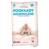 Inne akcesoria do pielęgnacji dzieci - Czas Bobasa Jednorazowe podkłady higieniczne z przylepcami 60x90 cm 15 szt. - miniaturka - grafika 1