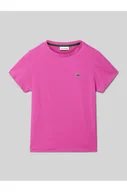 Koszulki i topy damskie - T-shirt z wyhaftowanym logo - Lacoste - miniaturka - grafika 1
