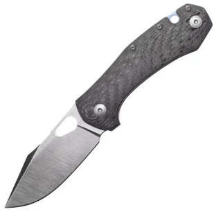 Giant Mouse ACE Atelier („Mini-Grand”) CF / Satynowy Elmax / Niebieski Ano Ti Backspacer ATELIER-CAR - Scyzoryki - miniaturka - grafika 1