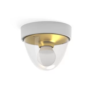 Nowodvorski Lampa sufitowa i ścienna NOOK SENSOR na e27 10W IP44 wys. 15cm biały złoty 7968 - Lampy ścienne - miniaturka - grafika 2