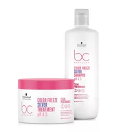 Zestawy kosmetyków damskich - Schwarzkopf BC Color Freeze Silver, zestaw XL ochładzający odcień blond, 1000ml + 500ml - miniaturka - grafika 1