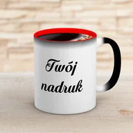 Kubki - Kubek magiczny CLASSIC z czerwonym wnętrzem z Twoim nadrukiem - miniaturka - grafika 1