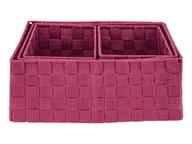 Szafki łazienkowe - LIVARNO home Regał wiszący lub Zestaw koszy do przechowywania (Kosz do przechowywania, Różowy) - miniaturka - grafika 1