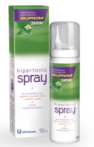 USP ZDROWIE SP. Z O.O IBUPROM ZATOKI Hipertonic Spray 50 ml