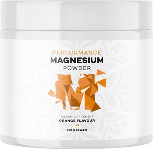 BrainMax Performance Magnesium Powder Pomarańcza (bisglicynian magnezu), nowa mniej słodka wersja, 450 g - Produkty specjalne dla sportowców - miniaturka - grafika 1
