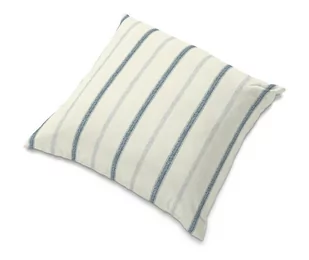 Dekoria Poszewka Tomelilla 55x55cm ecru tło niebieskie paski 55 × 55 cm Avinon 681-129-66 - Pokrowce na meble - miniaturka - grafika 1