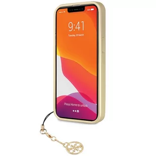 Guess GUHCP14XGF4GGR iPhone 14 Pro Max 6.7" szary/grey hardcase 4G Charms Collection - Etui i futerały do telefonów - miniaturka - grafika 3