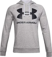 Bluzy męskie - Under Armour Bluza męska Rival Fleece Big Logo Hd szara r. XXL (1357093 011) - miniaturka - grafika 1