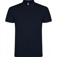 Koszulki męskie - Koszulka POLO Męska Bawełna PIQUE Roly STAR 6638 GRANAT Navy XL - miniaturka - grafika 1