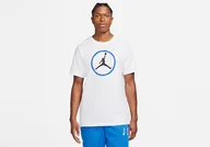 Koszulki męskie - Nike Air Jordan Sport Dna Hbr Crew Tee White - miniaturka - grafika 1