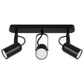 Lampy sufitowe - Regulowana lampa sufitowa Lofta 04395 Ideus metal reflektorki czarna - miniaturka - grafika 1