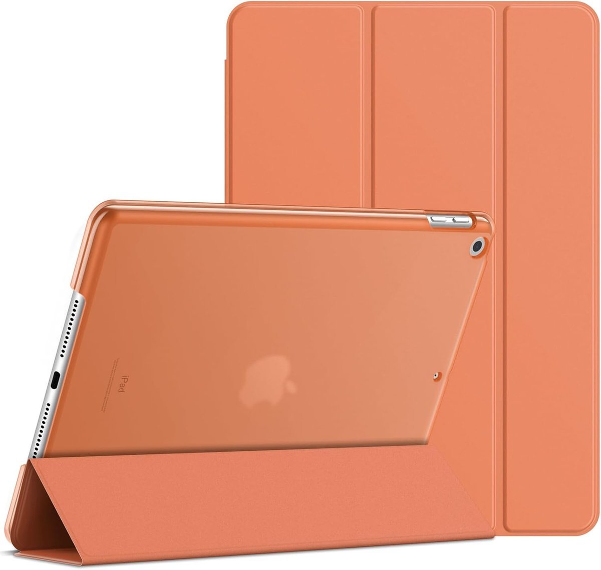 JETech Etui dla iPad 9/8/7 (10,2 Cala, Modelu 2021/2020/2019, 9./8./7. Generacji), Case z Obudowa, Automatycznie Budzi/Spać (Papaja)