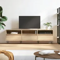 Szafki RTV - vidaXL Szafka pod TV, dąb sonoma, 150x30x44,5 cm - miniaturka - grafika 1