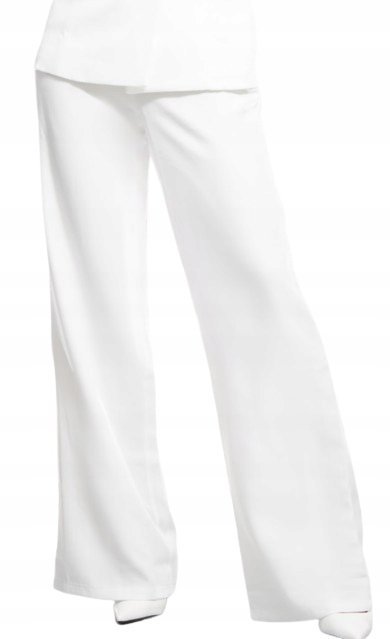 PRETTYLITTLETHING SPODNIE ELEGANCKIE BIAŁE 38 EJE