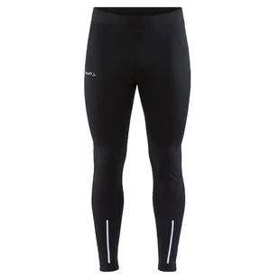 Męskie spodnie do biegania Craft ADV Essence Warm Tights Rozmiar: L / Kolor: czarny - Spodnie sportowe męskie - miniaturka - grafika 1