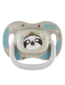 Smoczki uspokajające - Canpol babies Smoczek silikonowy symetryczny Exotic 0-6m Leniwiec - miniaturka - grafika 1