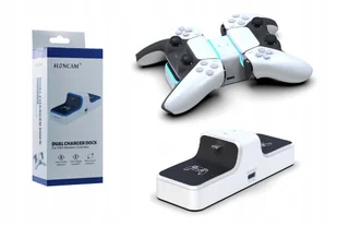 Ładowarka PS5 na 2 pady - Gadżety dla graczy - miniaturka - grafika 1