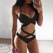 Stroje kąpielowe - Dwuczęściowy strój kąpielowy push-up - miniaturka - grafika 1