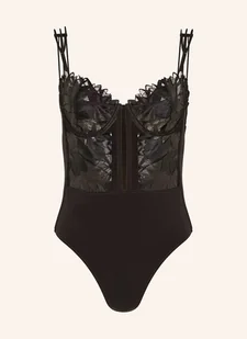 Livy Body Z Fiszbinami Moonflower schwarz - Body - miniaturka - grafika 1