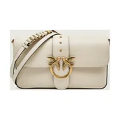 Torebki damskie - Pinko Skórzana listonoszka LOVE ONE CLASSIC SLOUCHY - miniaturka - grafika 1