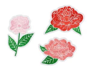 Naprasowanki Na Ubrania Naszywki Kwiaty Termo - Pasmanteria - miniaturka - grafika 1