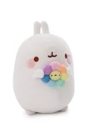NICI 61166 Pluszowy Molang z tęczowym kwiatkiem 48cm gift box - Maskotki i pluszaki - miniaturka - grafika 1