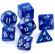 Akcesoria do gier planszowych - Rebel Komplet kości RPG Perłowe Ciemnoniebieskie OD 24,99zł - miniaturka - grafika 1